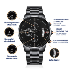 To My Husband Your Last Everything (Charcoal Black) – Men's Watch