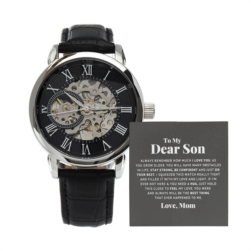 To My Dear Son Always Remember I Love You – Openwork Watch