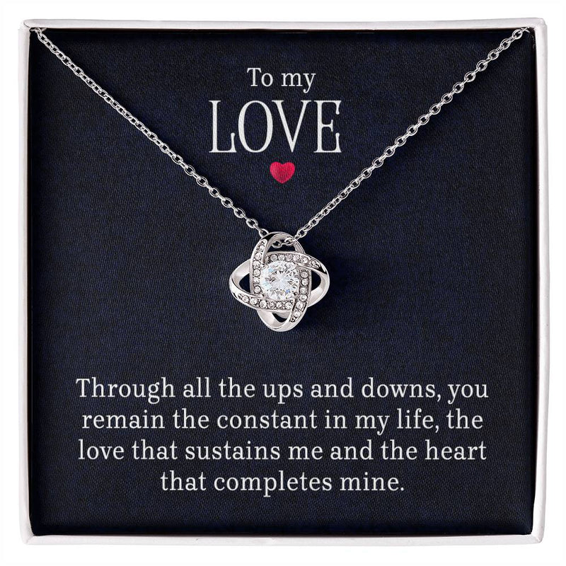 To My Love - Lov eKnot Necklace